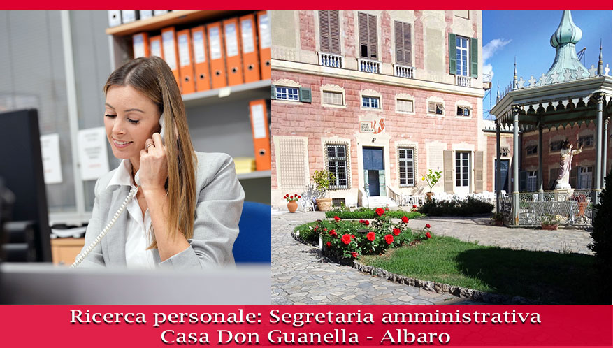 Annuncio Ricerca personale Genova segretaria amministrativa