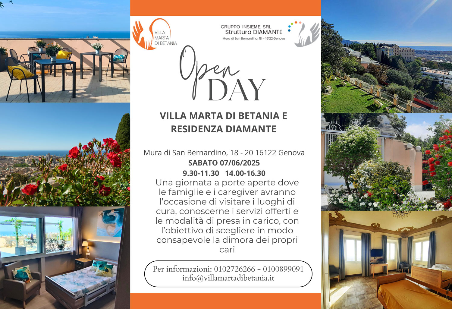 Open day Villa Marta di Betania e Diamante