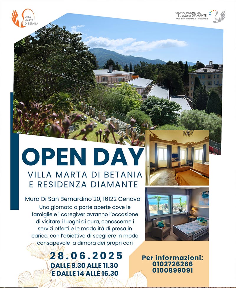 Open day Villa Marta di Betania e Diamante