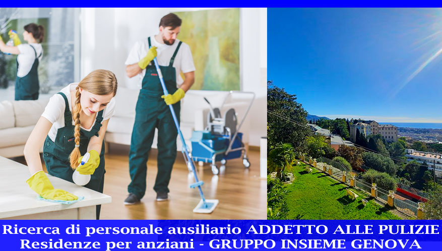 Offerta Lavoro Genova - addetto alle pulizie