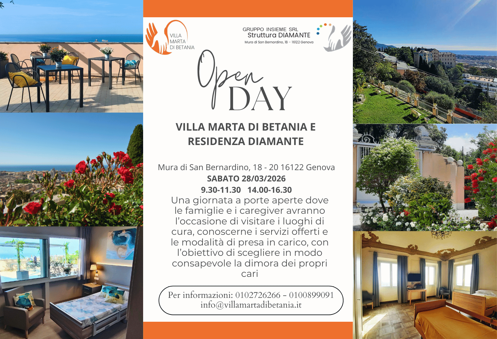 Open day Villa Marta di Betania e Diamante
