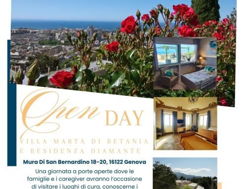 Open day: porte aperte martedì 28 aprile a Villa Marta di Betania e Diamante!