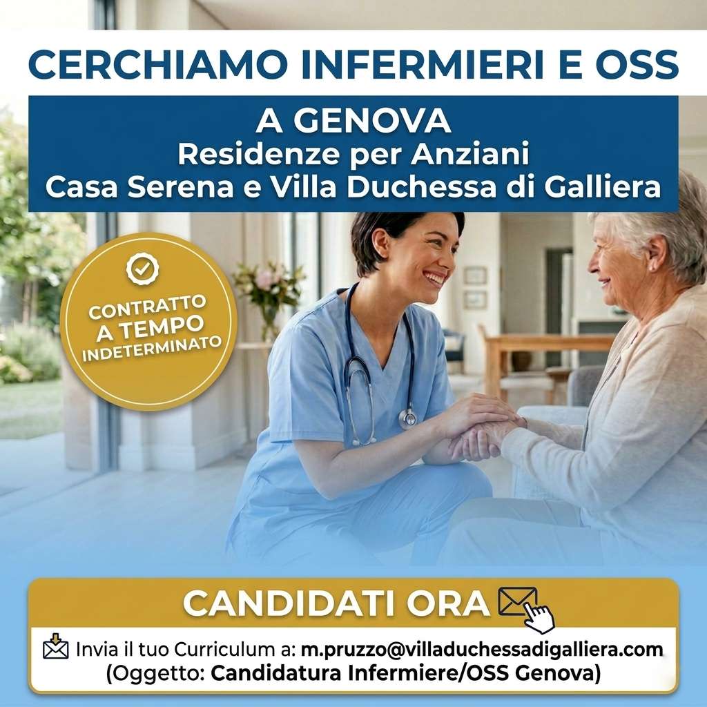 Offerta di Lavoro OSS GENOVA - Infermieri Genova