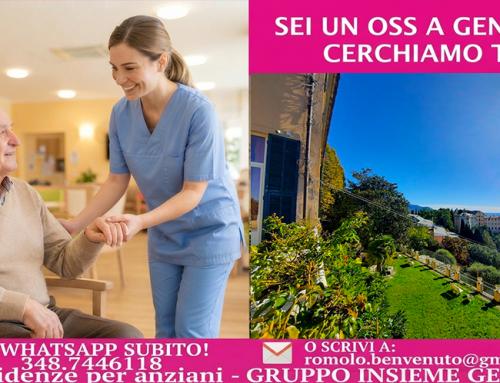 Ricerca di personale: OSS – Operatore Socio Sanitario Genova